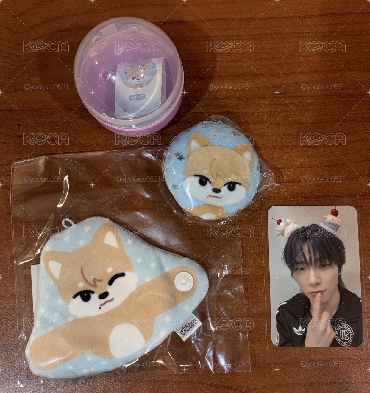 NEXZ 兩週年快閃 狗尼set🐾 軟徽章+捲線器+線下滿額卡