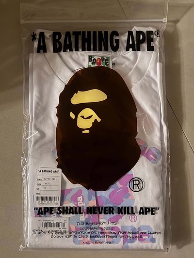 BAPE x aespa 白色女版M號