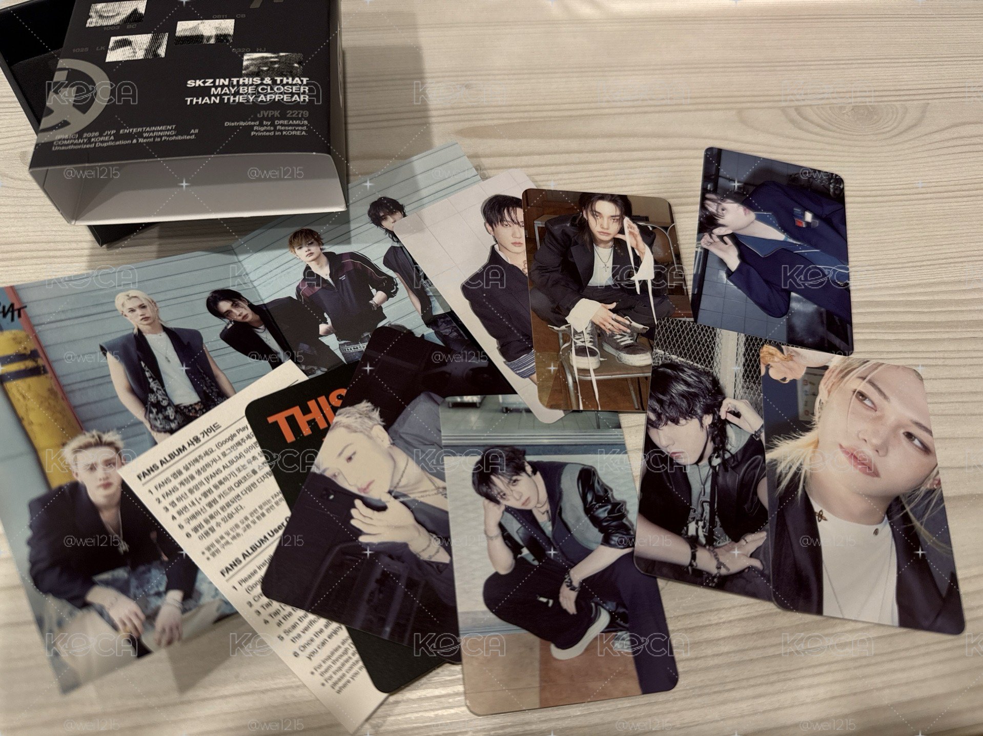 SKZ 專卡7張+小海報(專輯未掃）