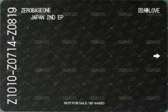 日專回帰LOVE SOLO盤 手寫 票卡  背面