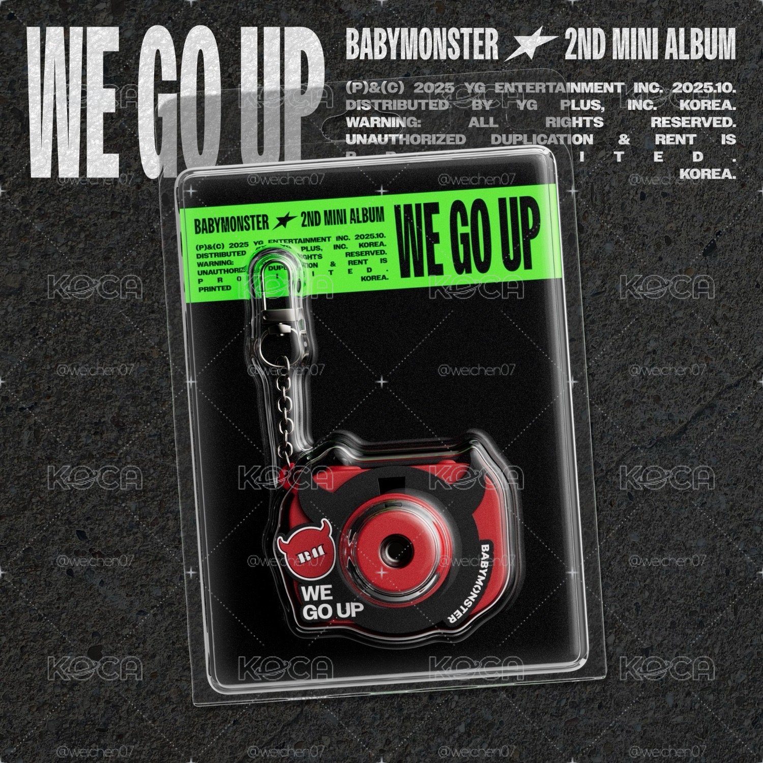 BABYMONSTER｜WE GO UP｜相機鑰匙圈版