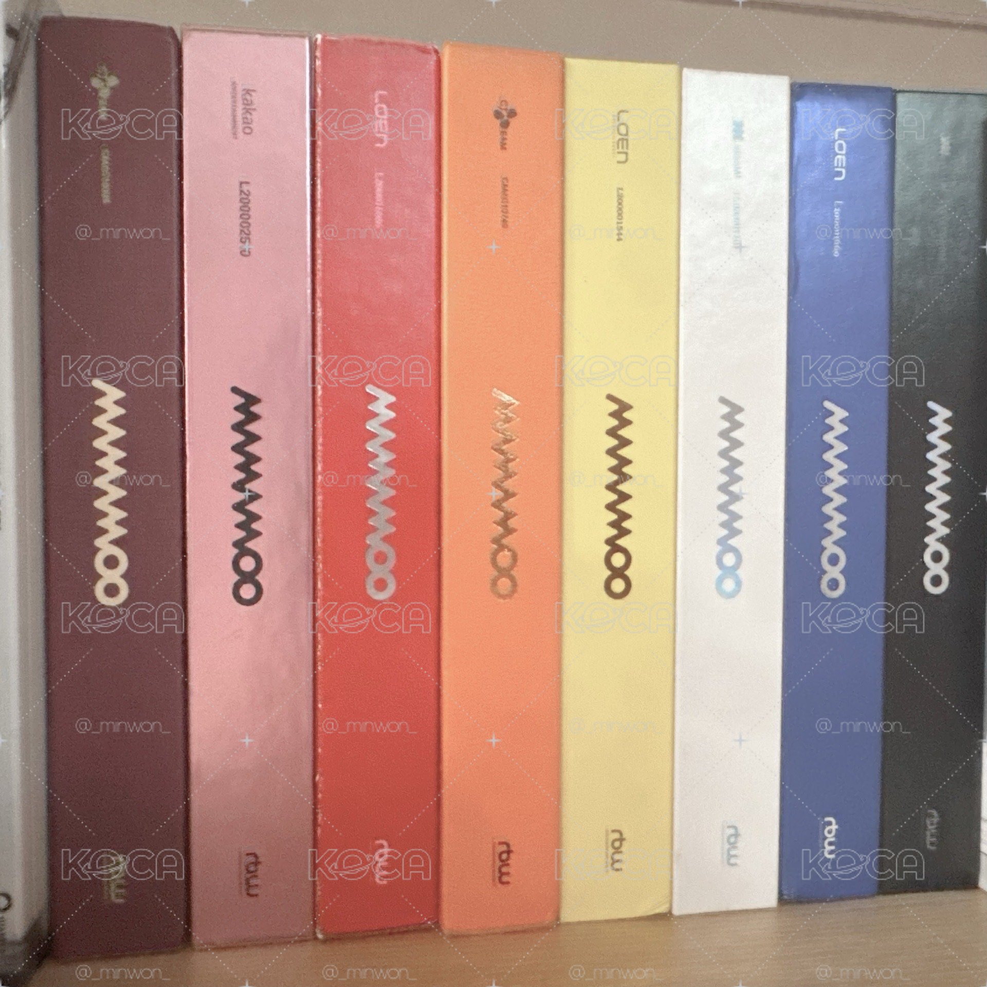 MAMAMOO 空專一套8張