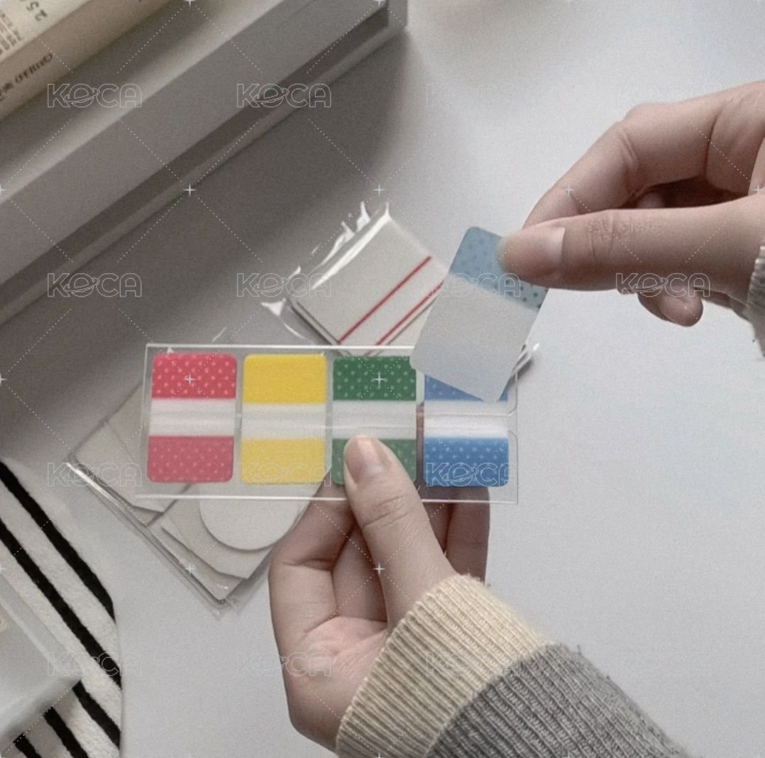 4色波點索引貼