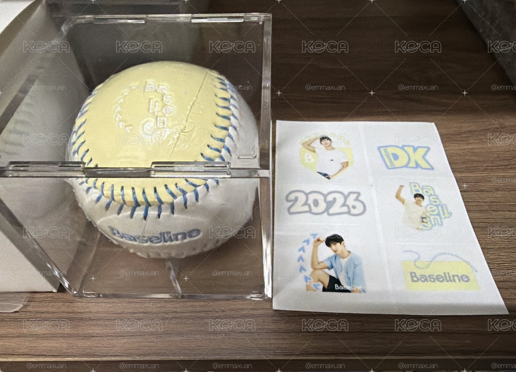 Baseline滿額禮 棒球+貼紙+棒球展示盒