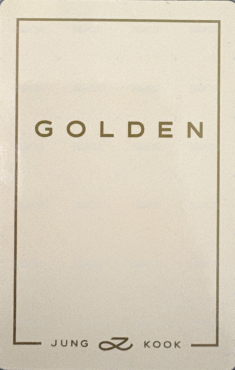 GOLDEN wvs 專輯卡  背面