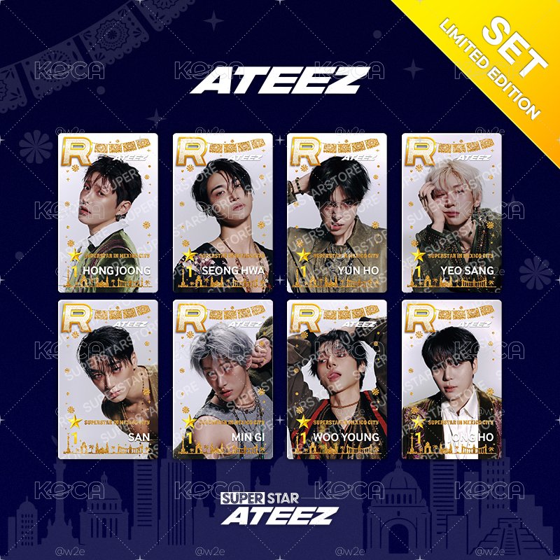 ATEEZ 墨西哥遊戲卡 拆卡