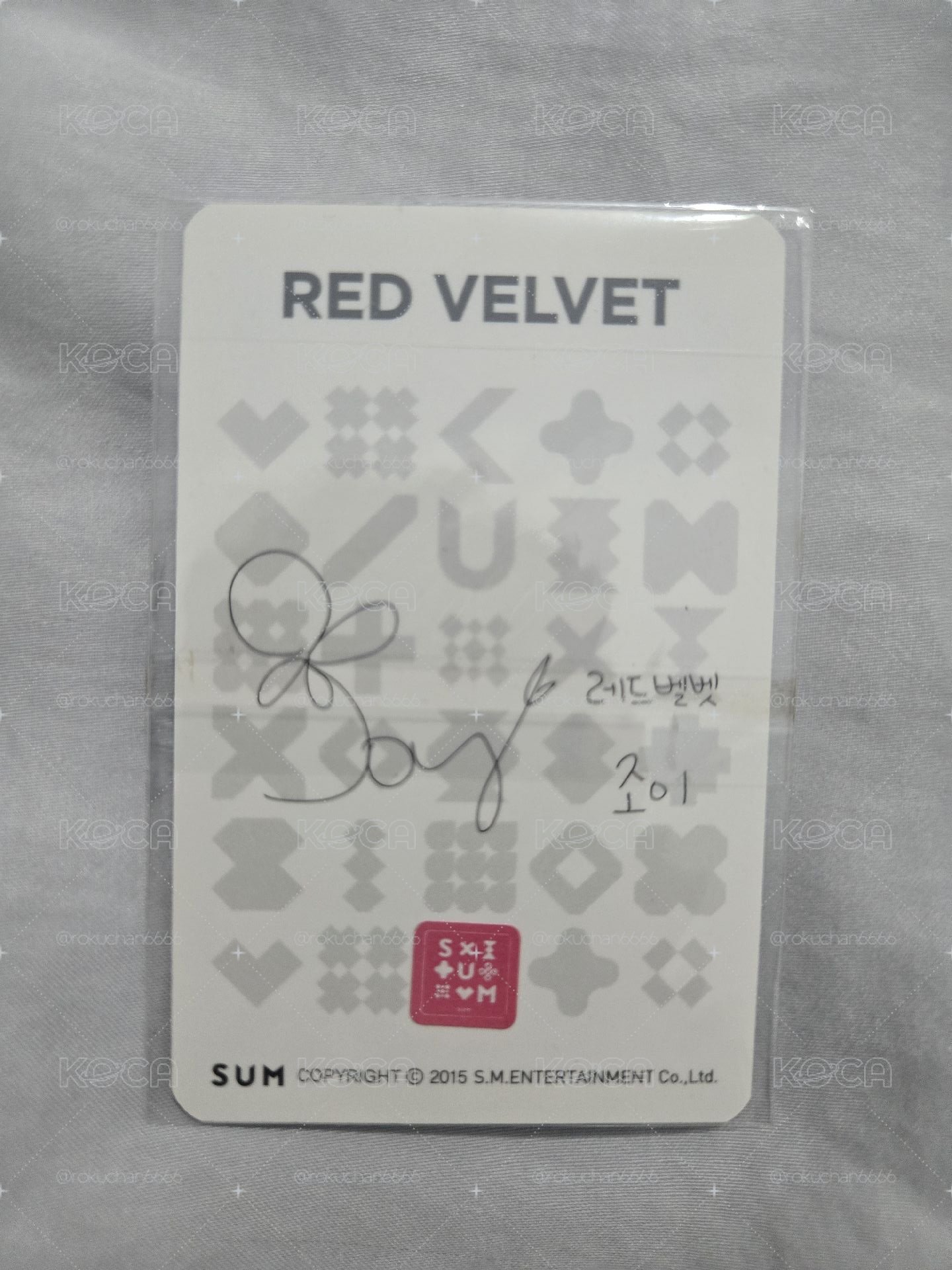 RedVelvet JOY小卡