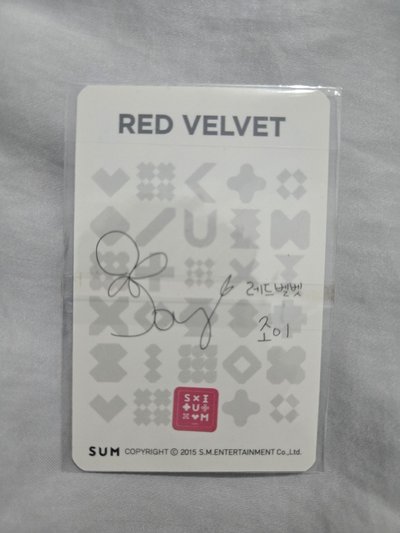 RedVelvet JOY小卡