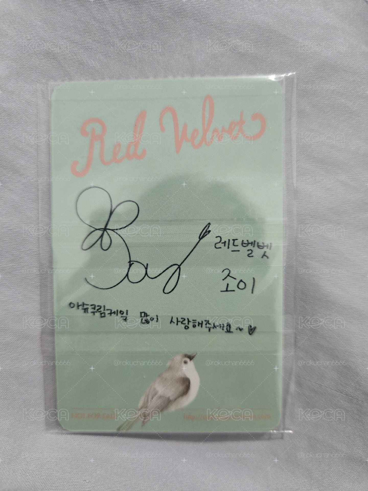 RedVelvet Ice Cream Cake JOY小卡 