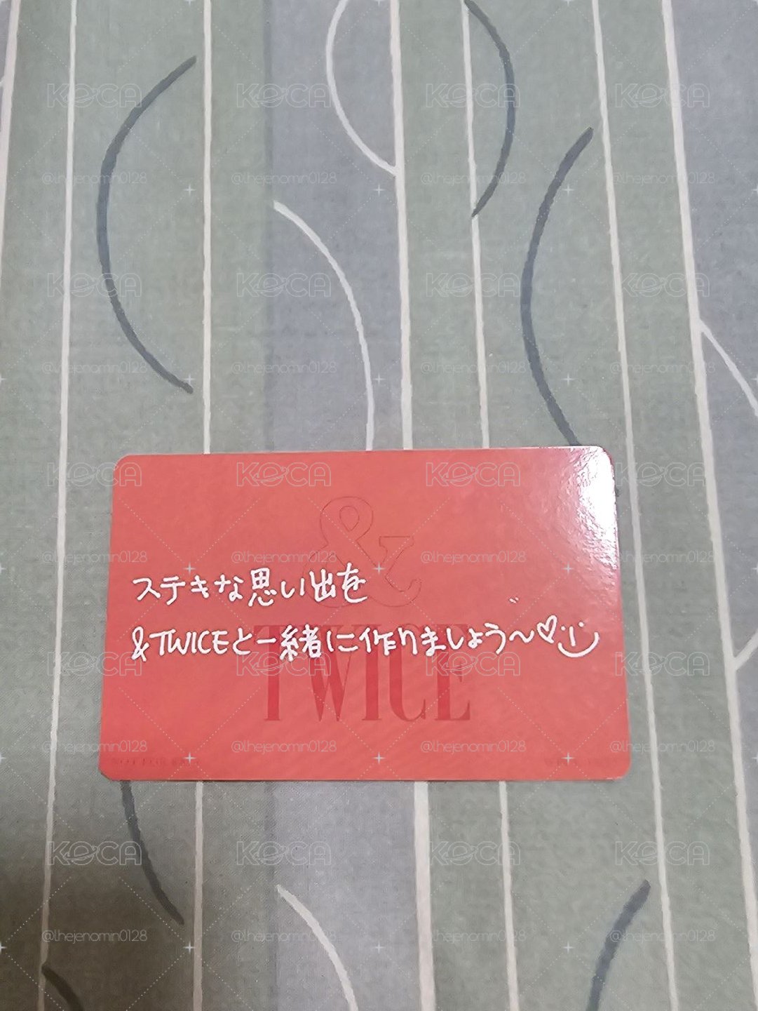 JP正規二 專輯卡 once japan盤卡背