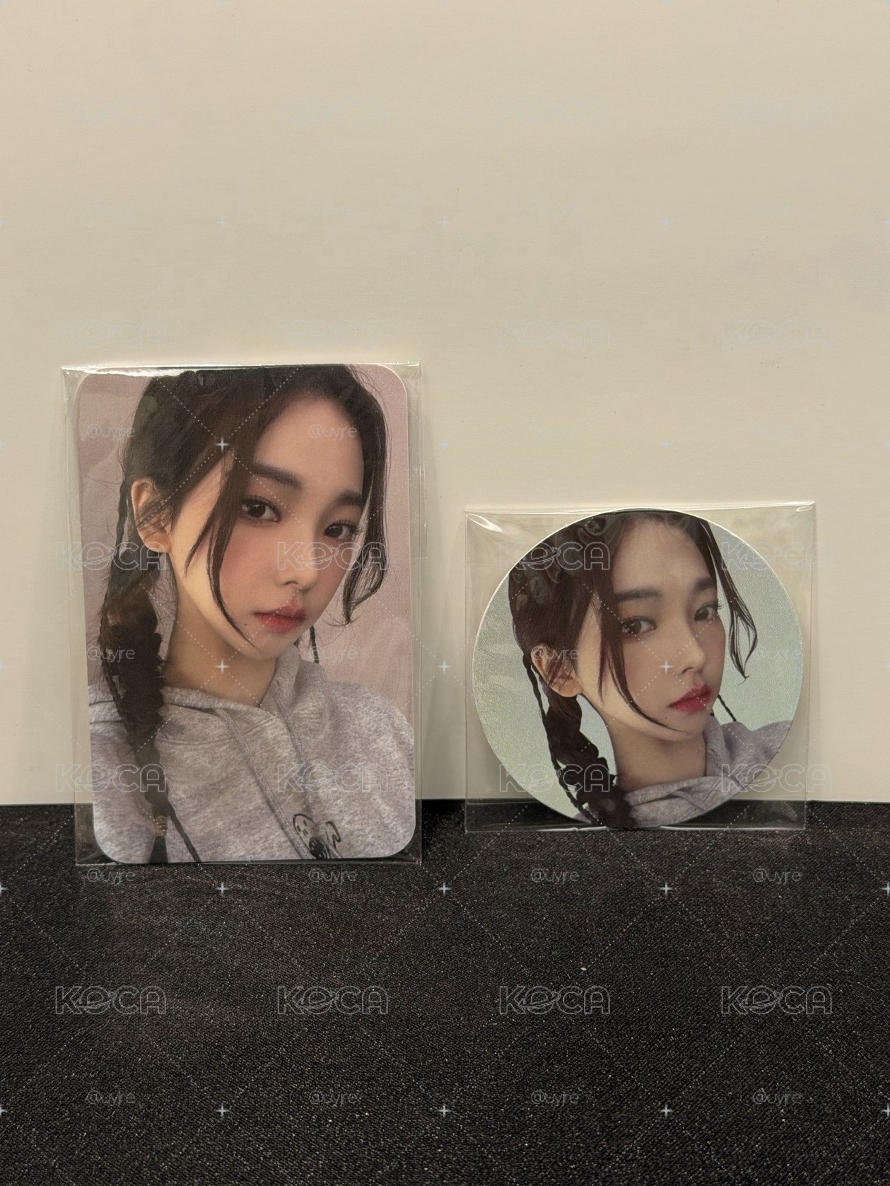 Karina 手鏡卡 麻花辮柚