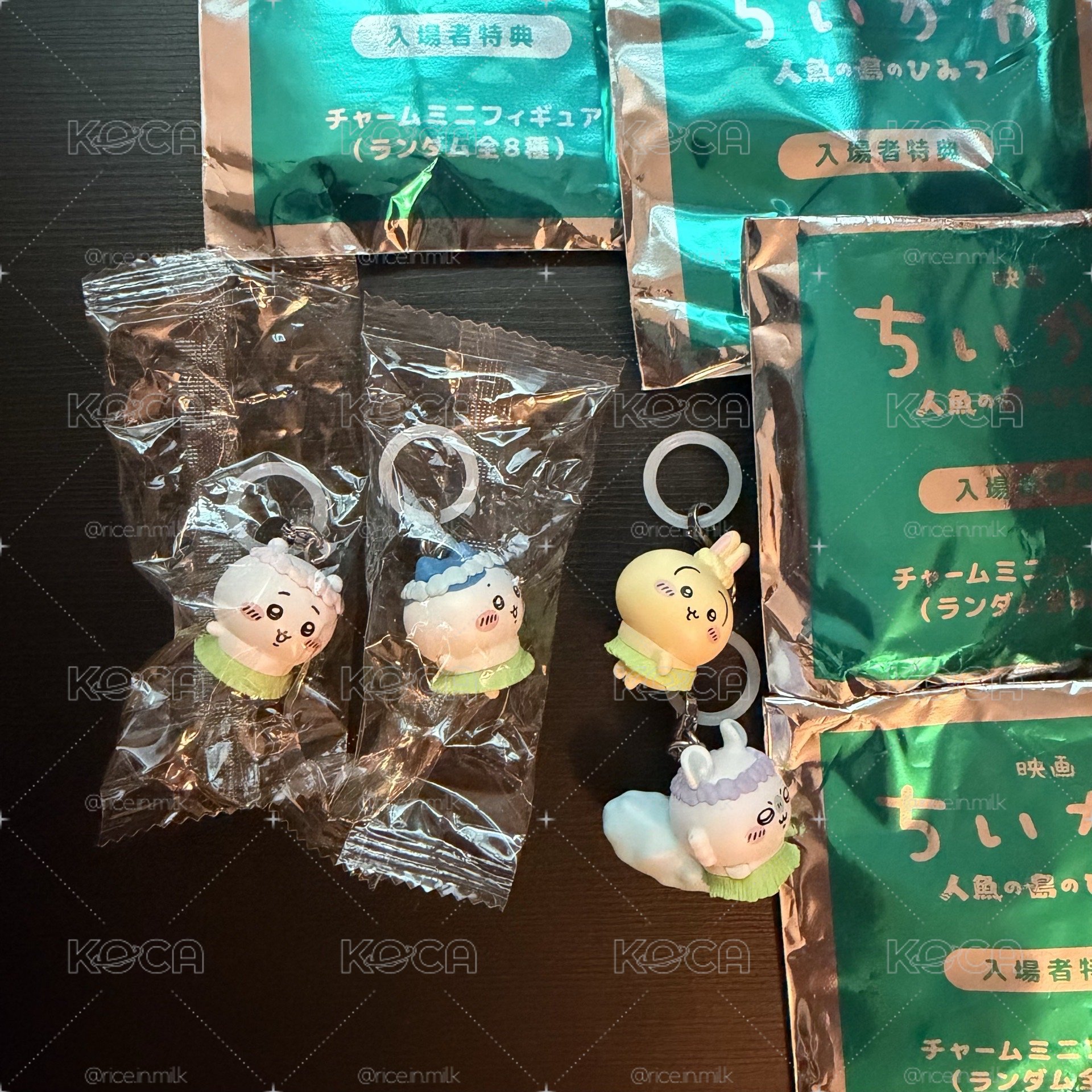 電影特典吊飾 小八、吉伊、兔兔、小桃 含綁物