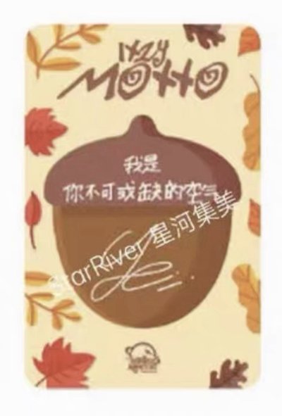 Yeji sr松鼠志 親簽卡