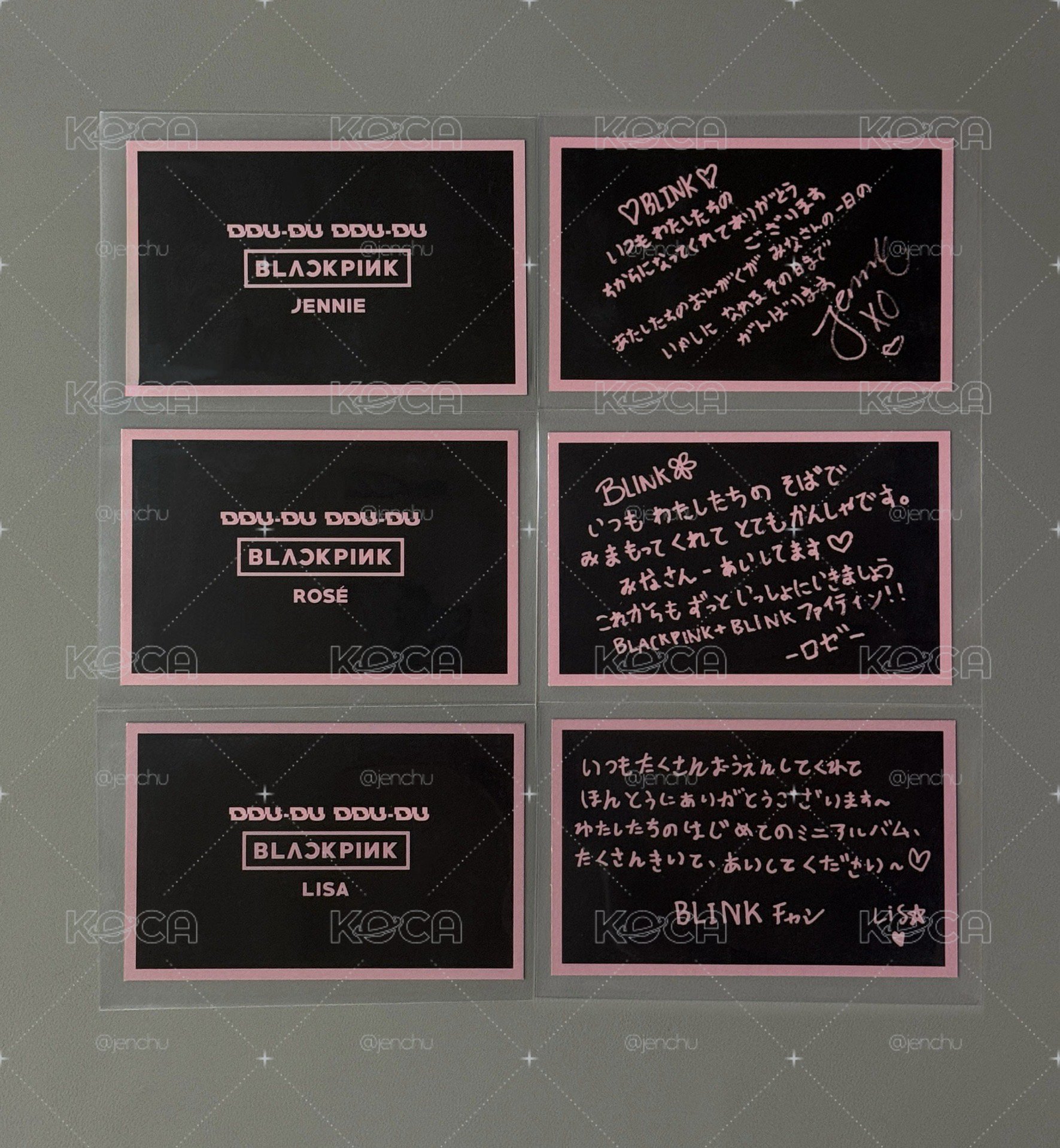 blackpink手渡明信片