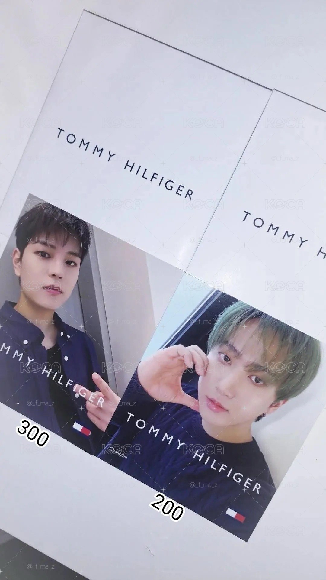 彬辰城玟 TOMMY HILFIGER明信片