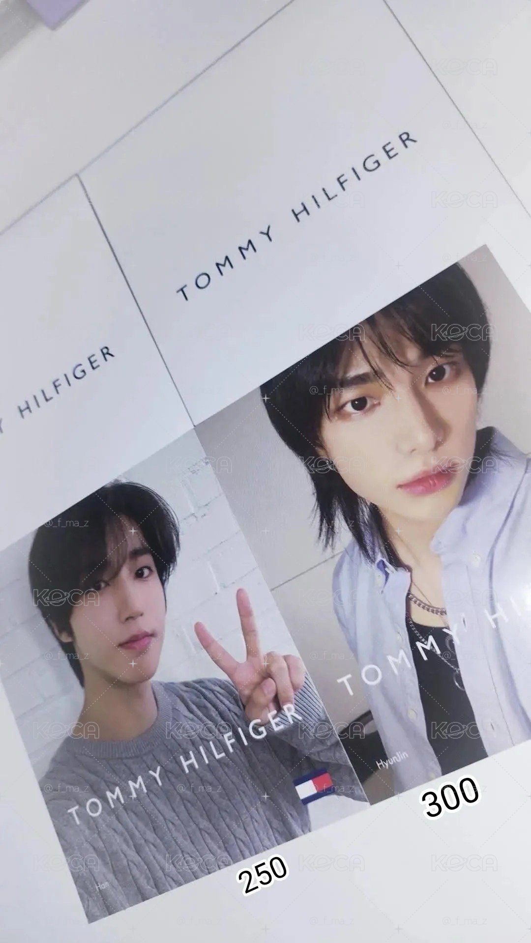彬辰城玟 TOMMY HILFIGER明信片