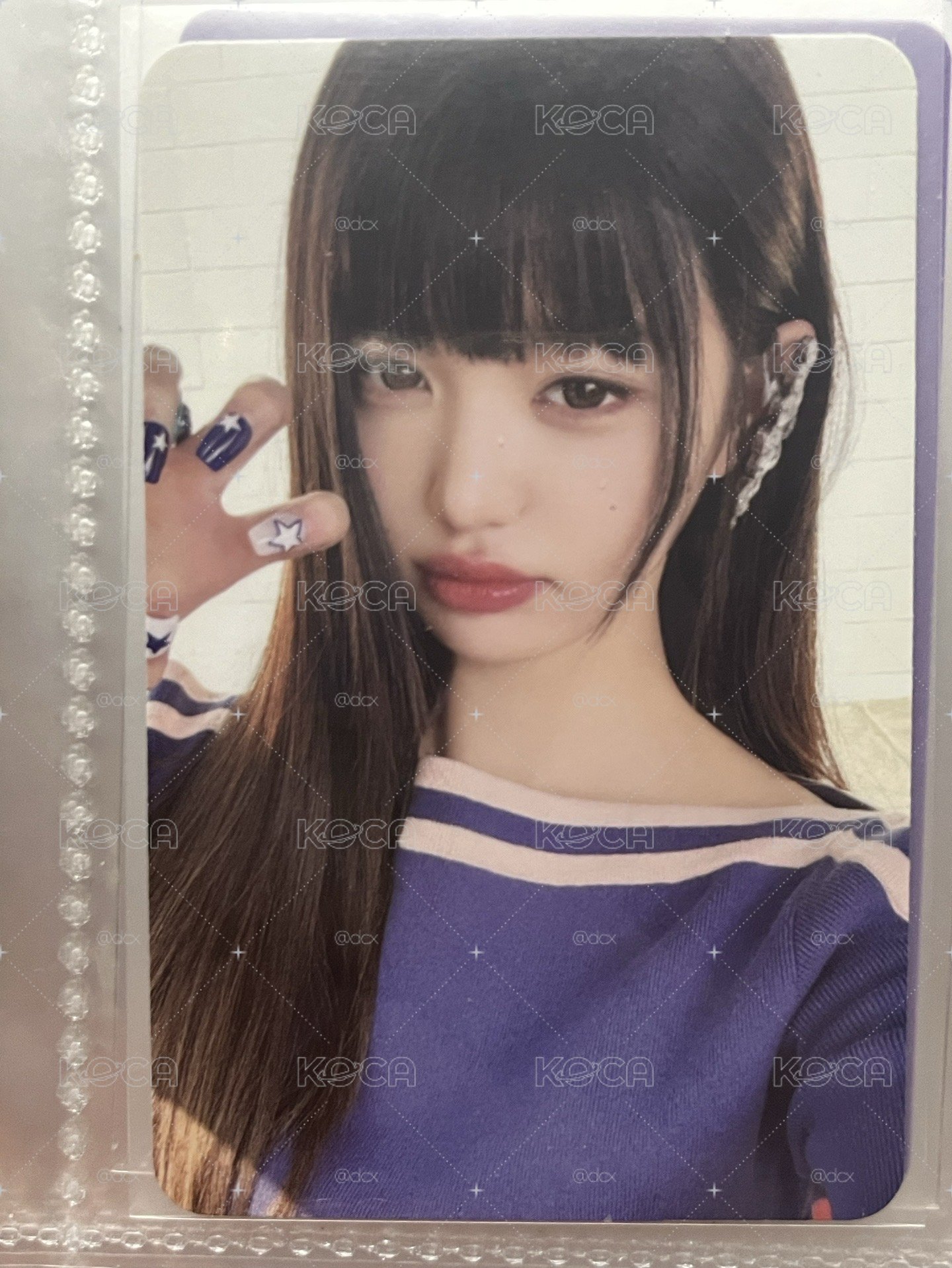 IVE 張員瑛 Wonyoung IVE SECRET 藍衣員比耶專卡 