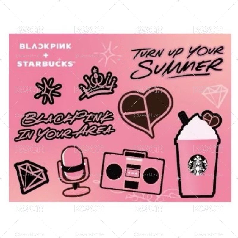 BLACK PINK 星巴克聯名冷水杯組