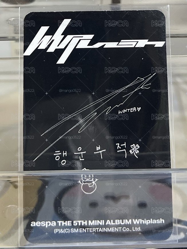 AESPA Whiplash 專輯卡 日本限定版冬 20$起標