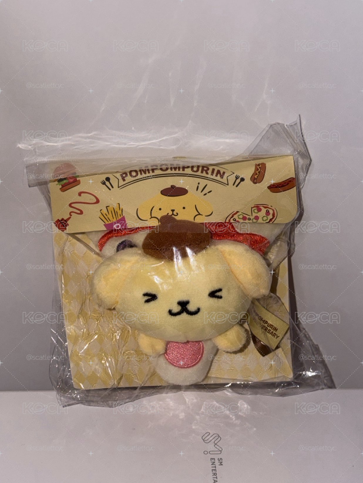 布丁狗 多功能絨毛小物磁鐵 披薩款