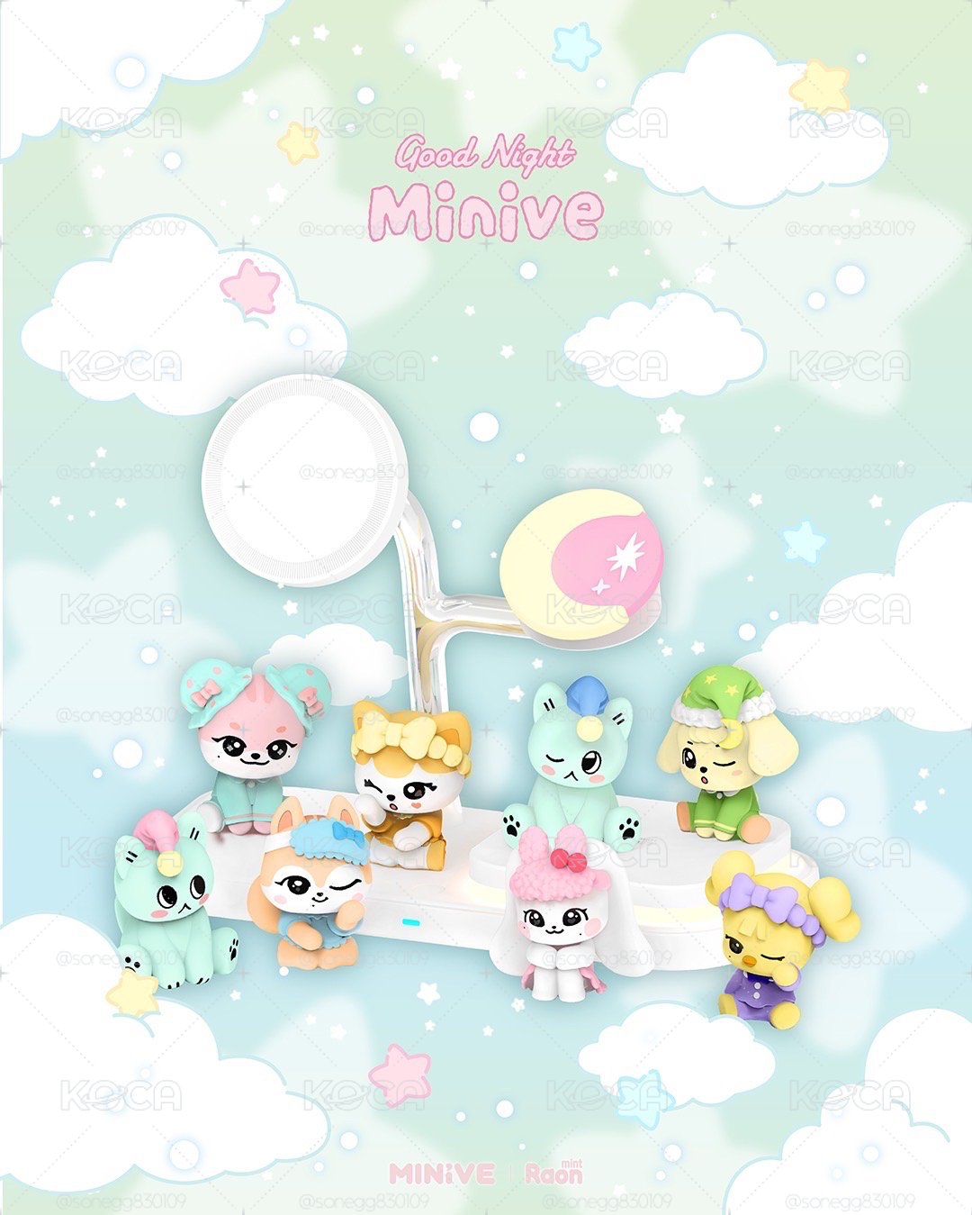 MINIVE x MintRaon 睡衣系列盲盒公仔 現貨
