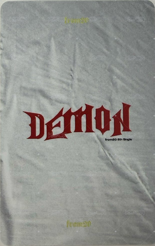 from20 8th single [ Demon ] 專輯卡 A 背面