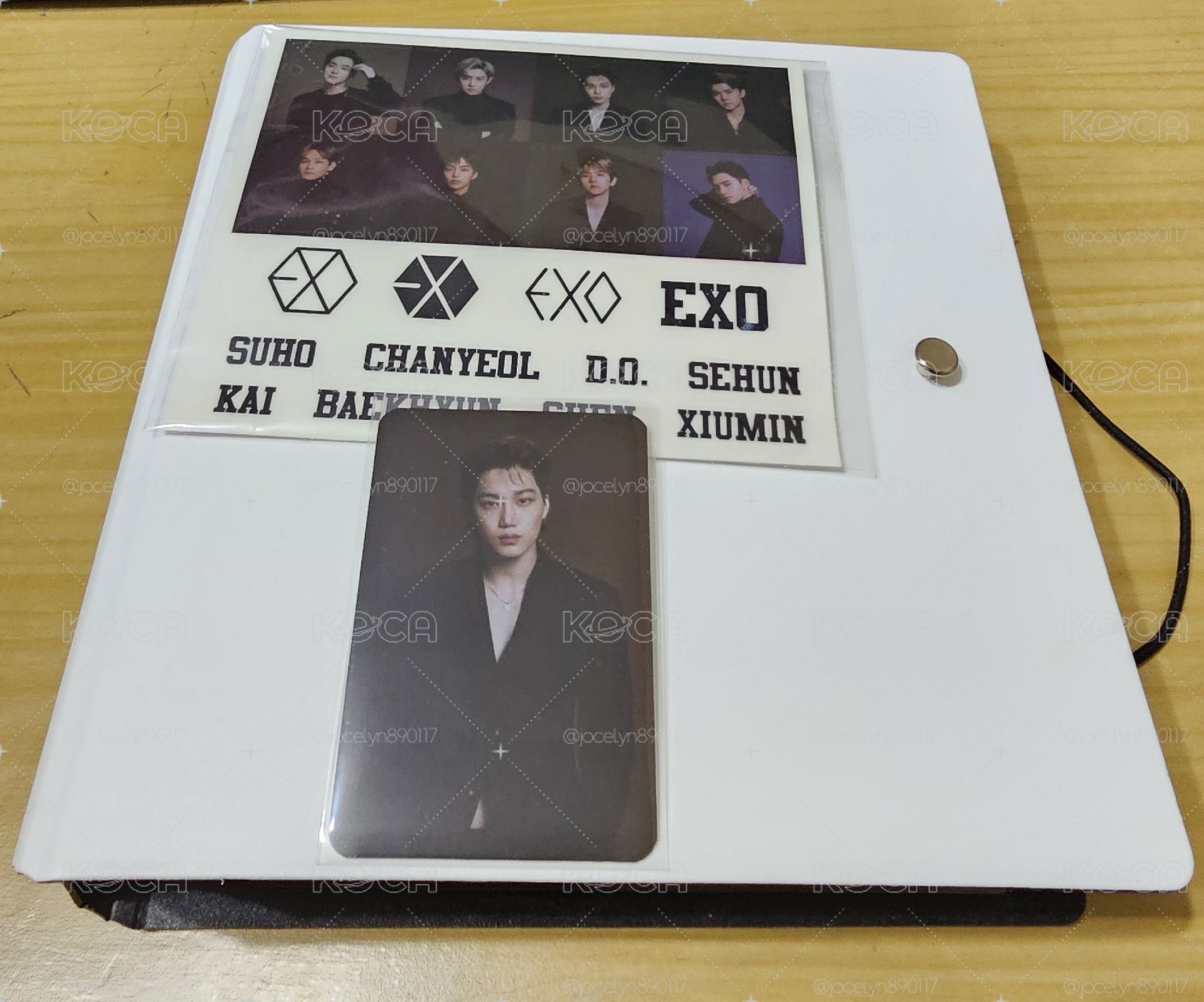 EXO KAI手燈小卡