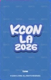 Kcon LA 2026 線上 滿額卡  背面