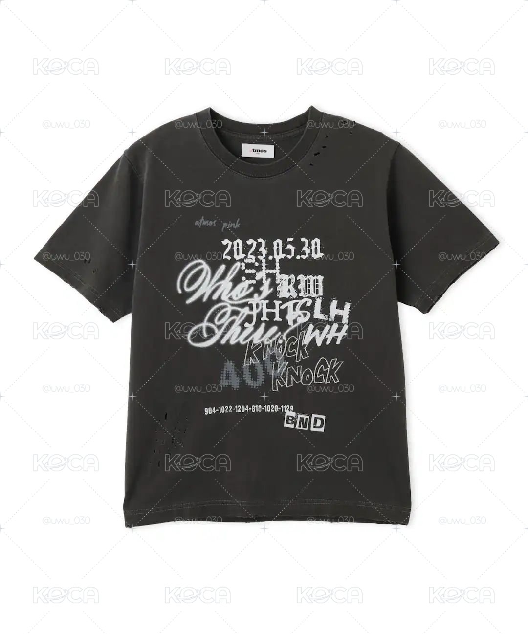 Atmos pink 聯名短袖 黑色 M