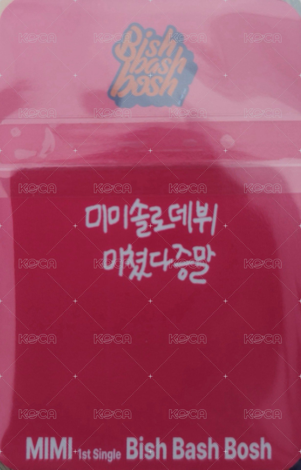 MIMI 1st Single 打歌卡  背面