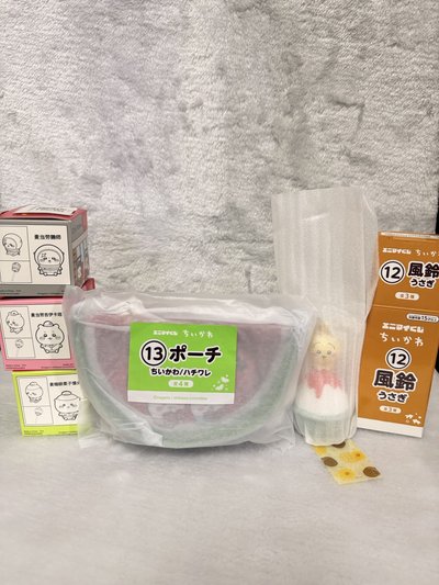 吉伊卡哇小盤 • 日版烏薩奇風鈴、日版吉伊&小八西瓜收納包、國際版麥當勞聯名．吉伊、海獺師傅、栗子饅頭