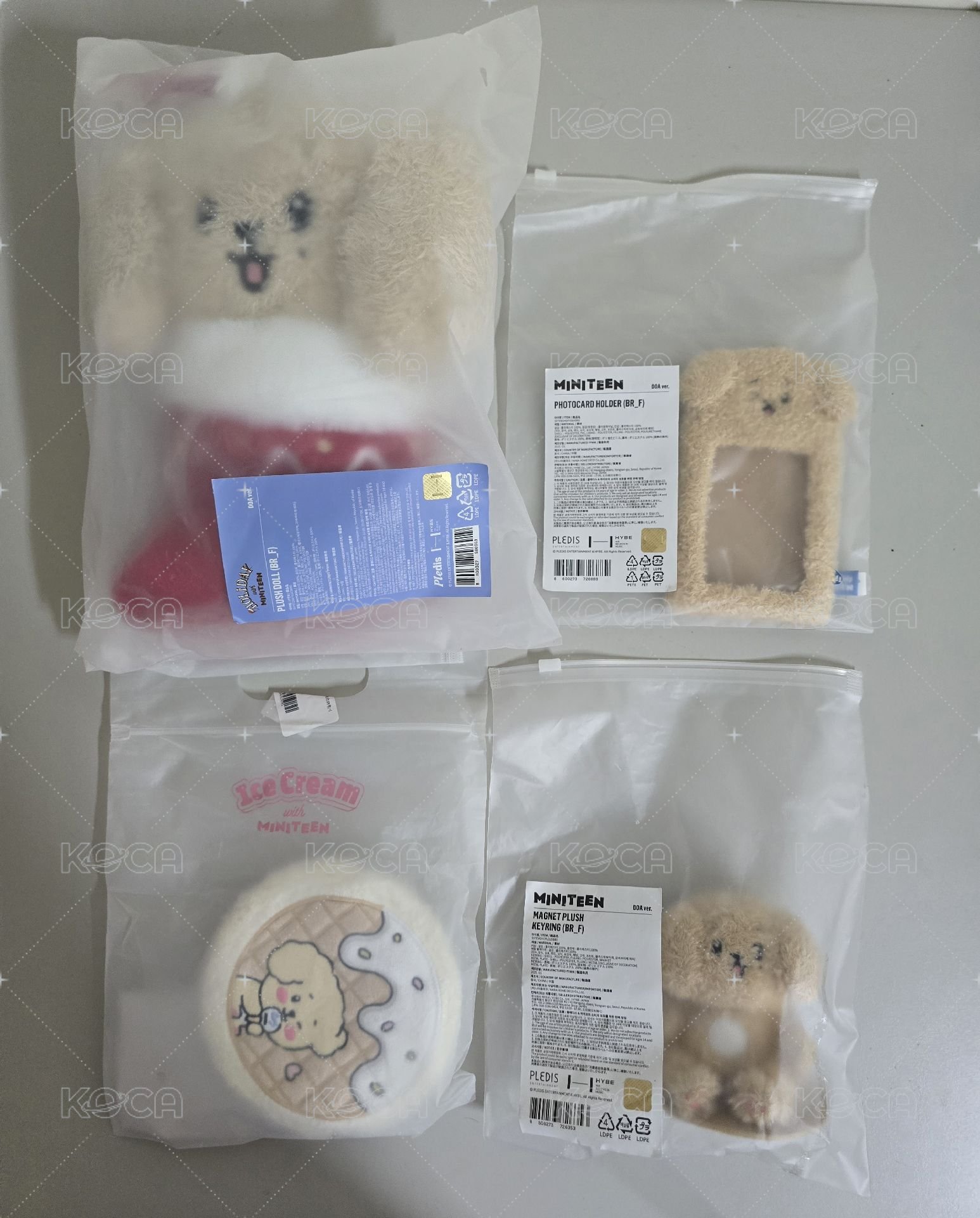 李碩珉DOA聖誕大娃坐娃卡套收納包4件組