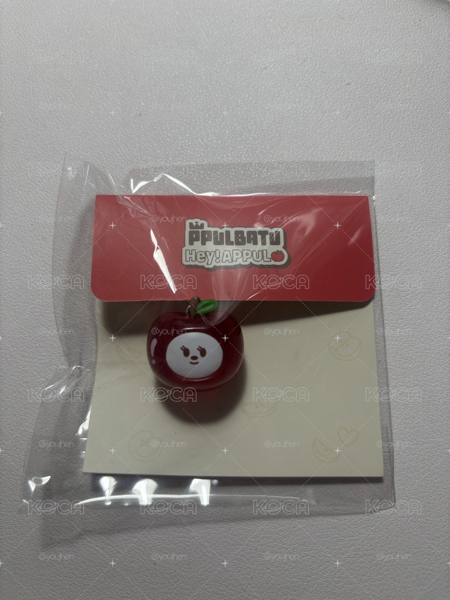 栗嘻蘋果鑰匙圈 未拆