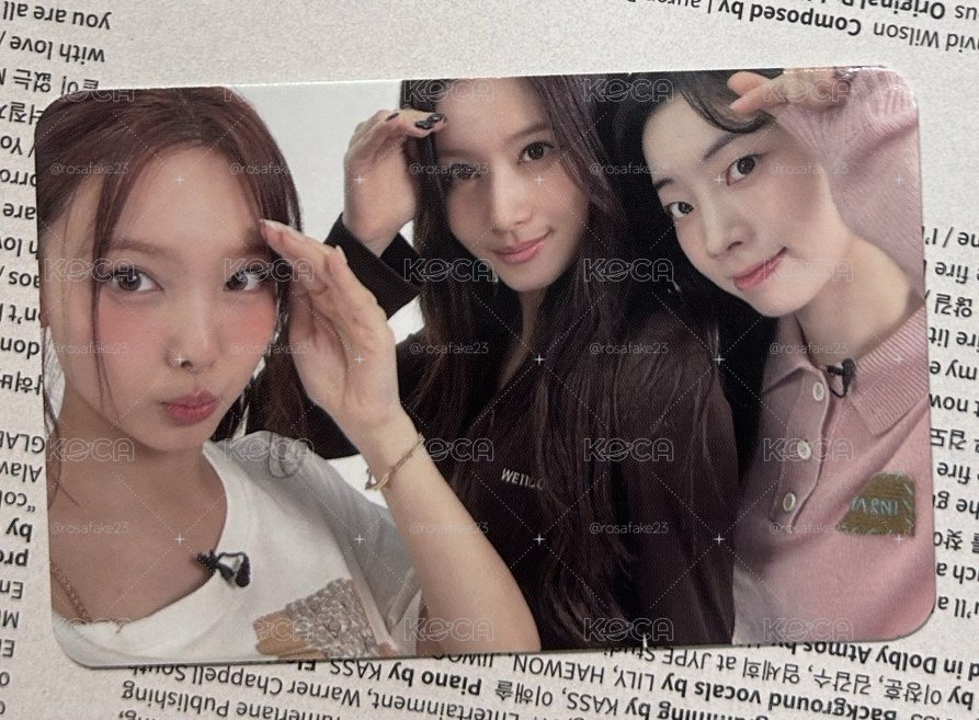 TWICE 娜紗多 分隊卡