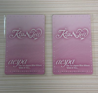 KISS N TELL 華納 限定雙人、B版 特典卡 
