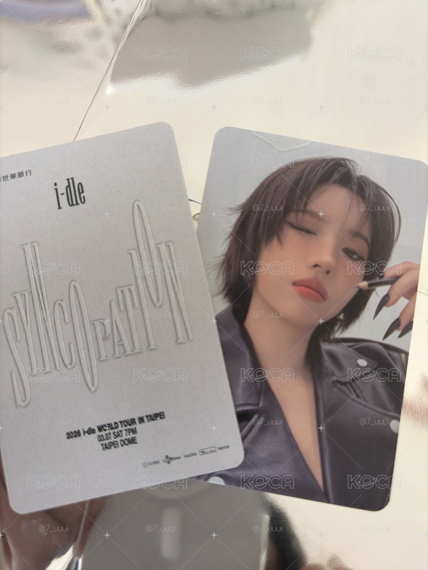 【正版現貨】(G)I-DLE 2026 台北場世巡小卡 Syncopation 小娟 