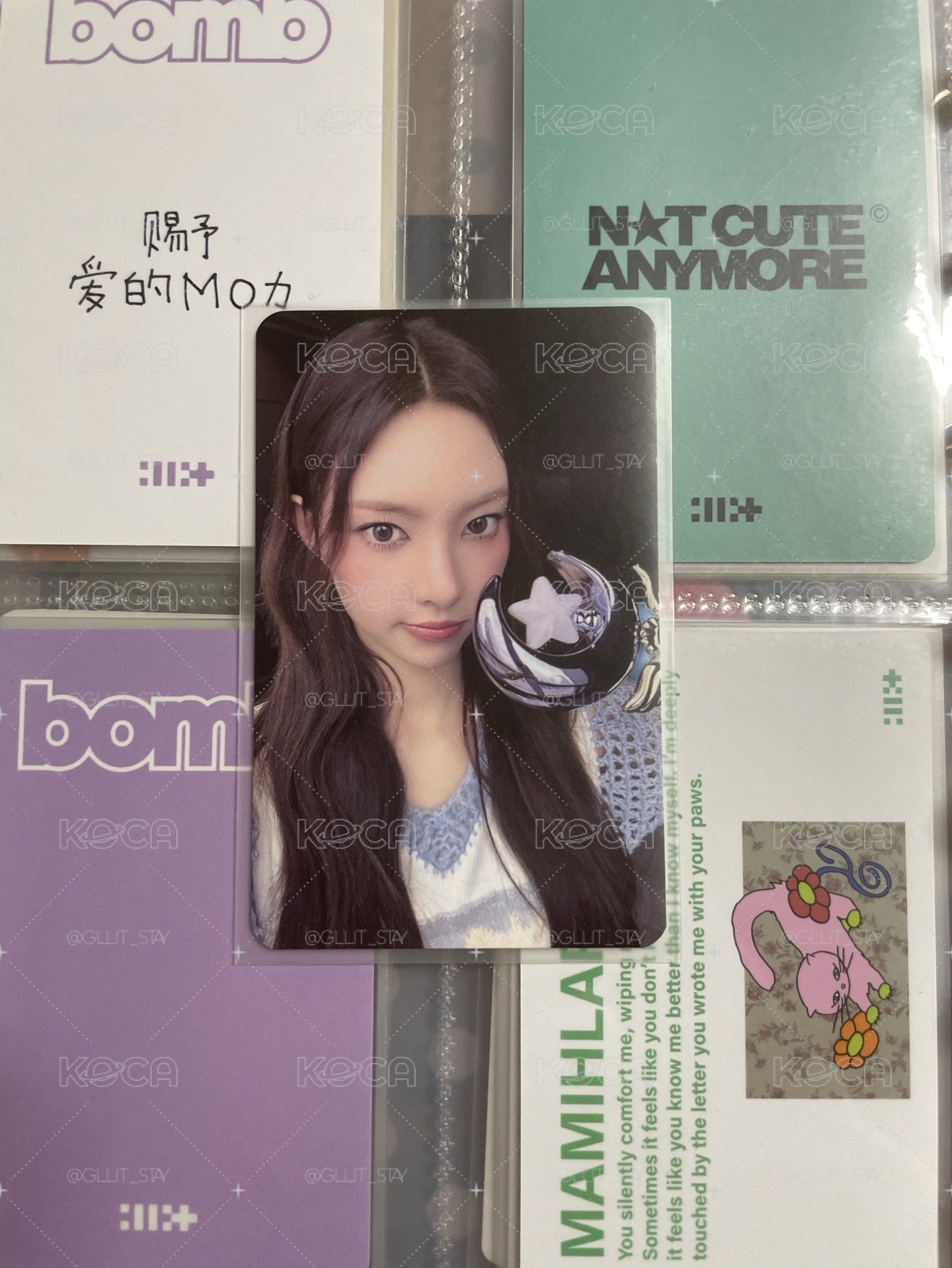 ILLIT bomb yzy 6.0 幸運卡 一套