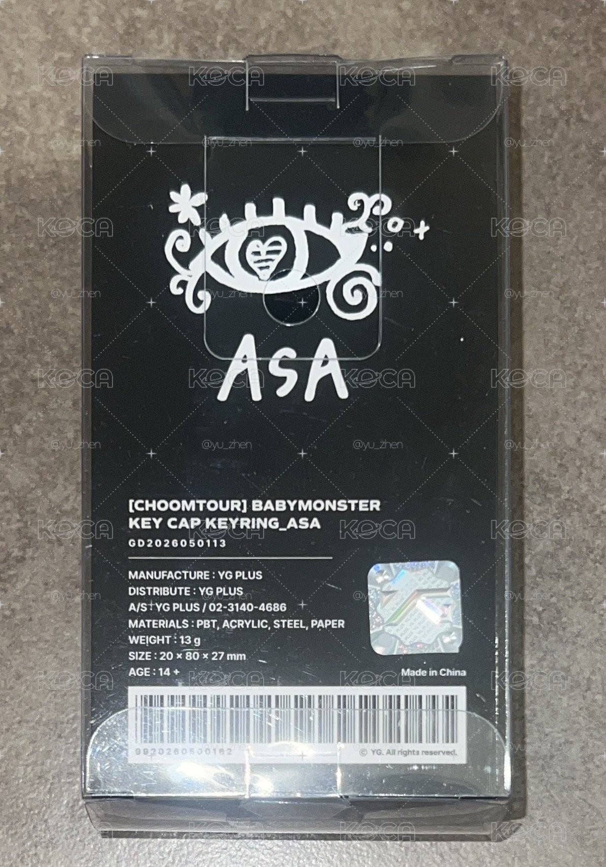 2026-27世巡 ASA鍵盤帽 吊飾 
