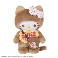 日本50週年Monchhichi x Hello Kitty站姿聯名款 S娃 
