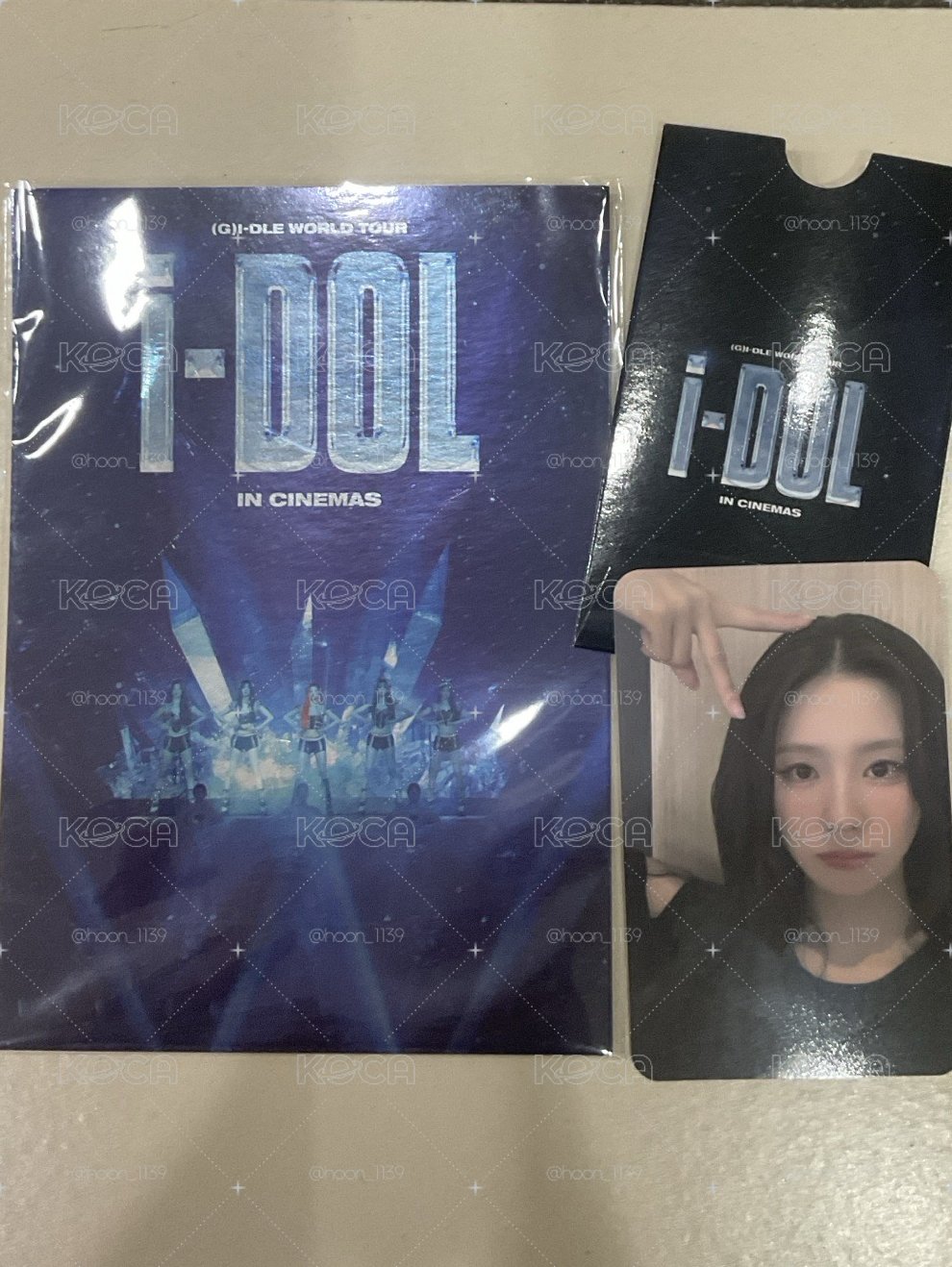 I-dle世界巡回演唱會電影                         明信片+小卡