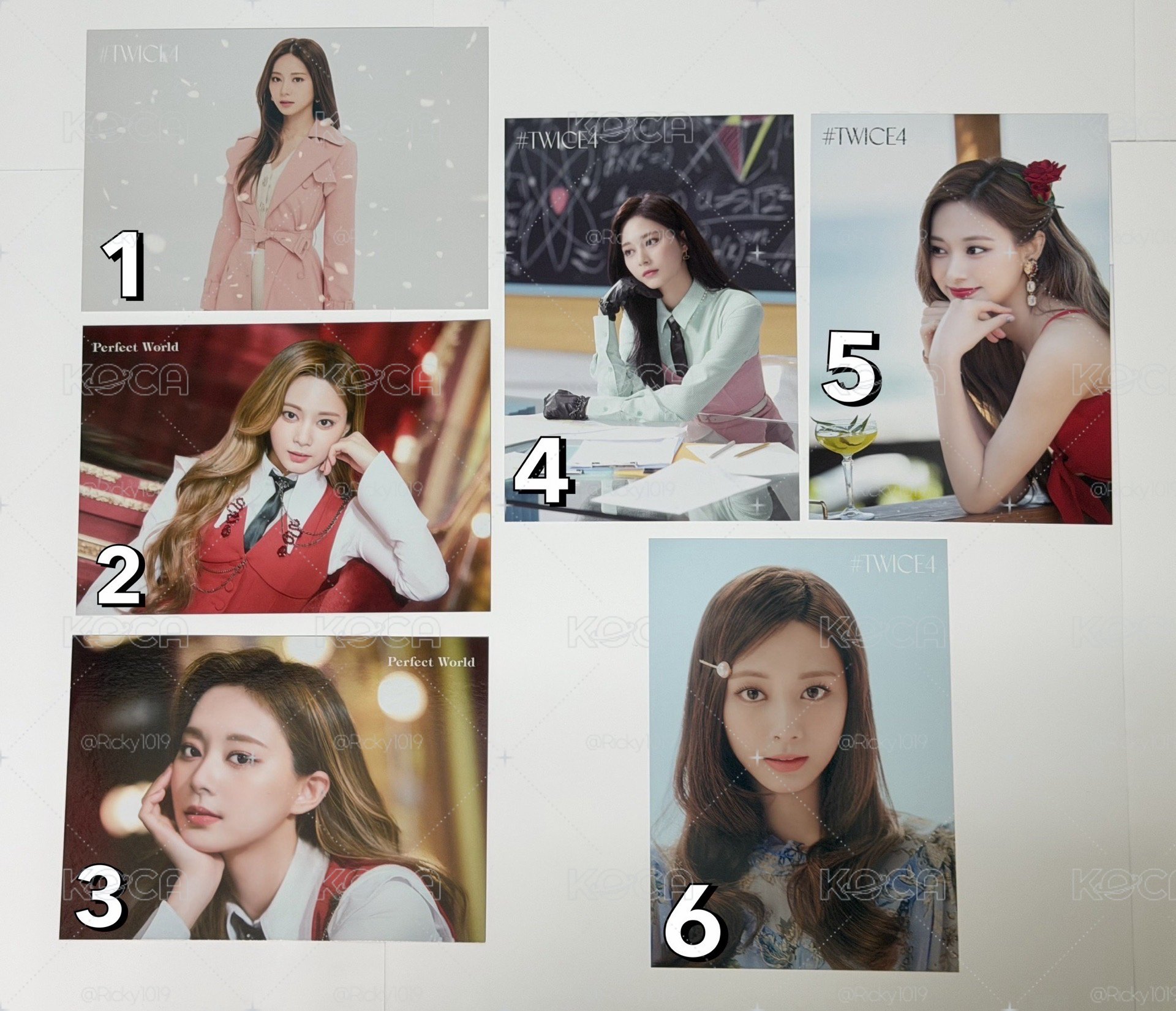 TWICE 子瑜 日本大卡明信片 Perfect World #TWICE4