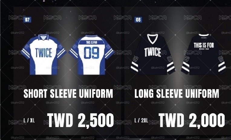 TWICE六巡 場周球衣