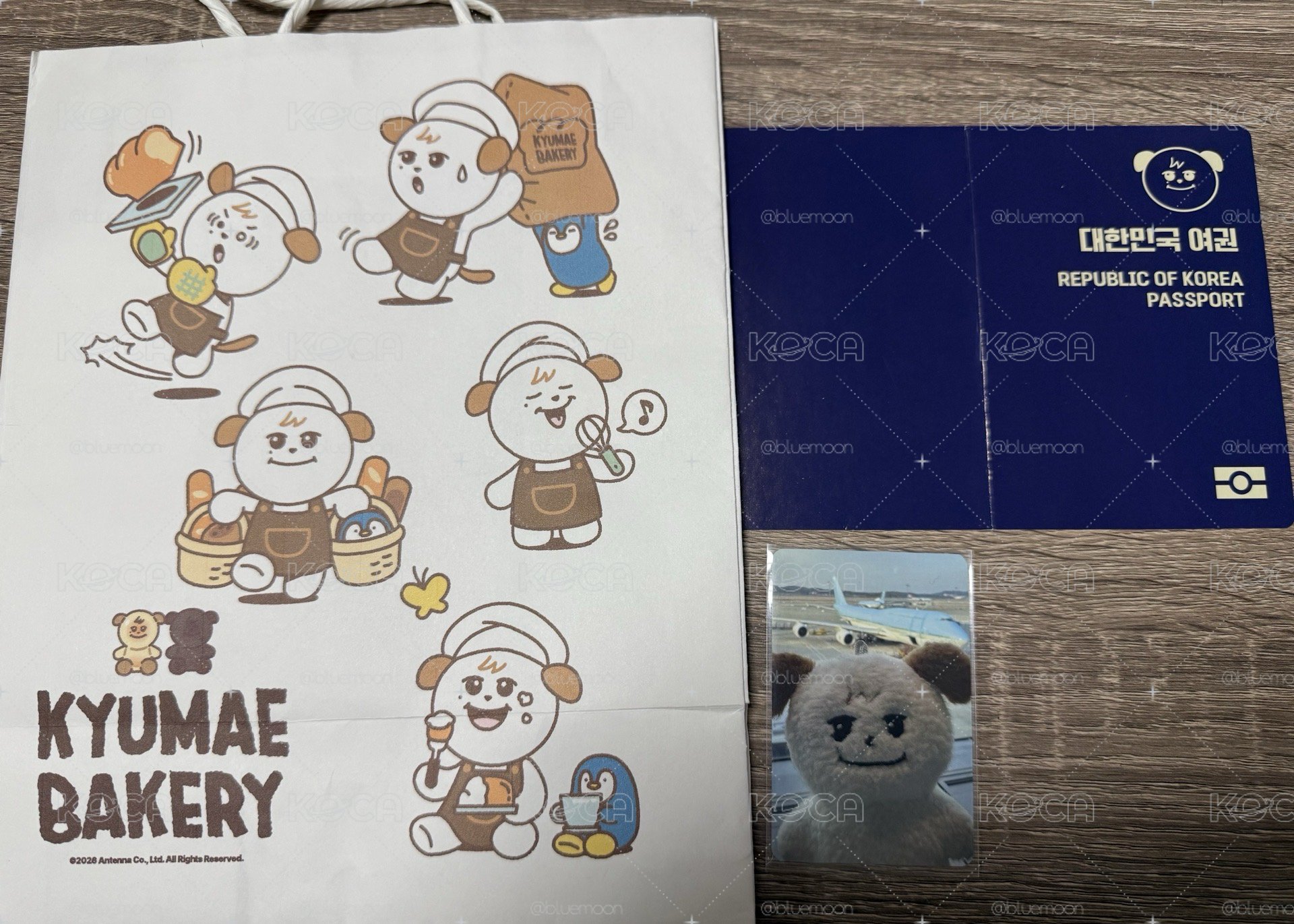 圭賢小盤💙圭糰子磁鐵（有原盒）+圭手燈套+圭美小卡+圭美護照+圭美紙袋