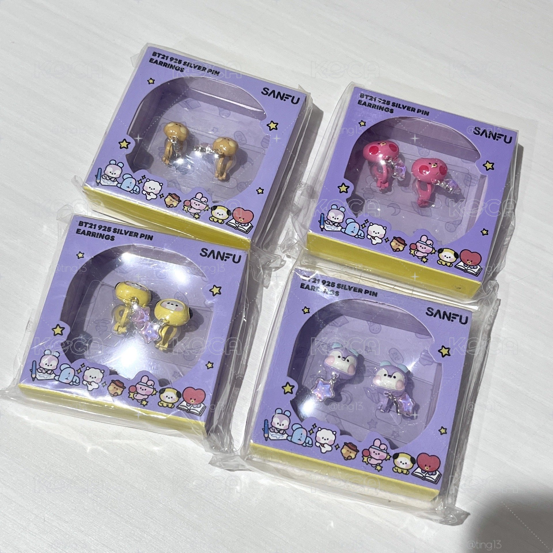 現貨 BT21幸運日耳夾