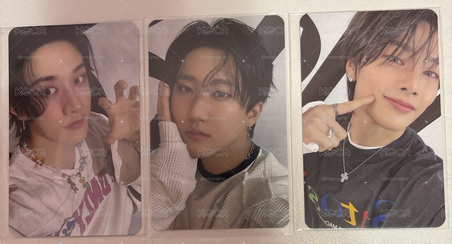 Stray kids 燦彬寅 3rd 世巡安可快閃店 滿額卡 