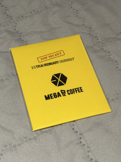 Mega coffee EXO任務小卡一套