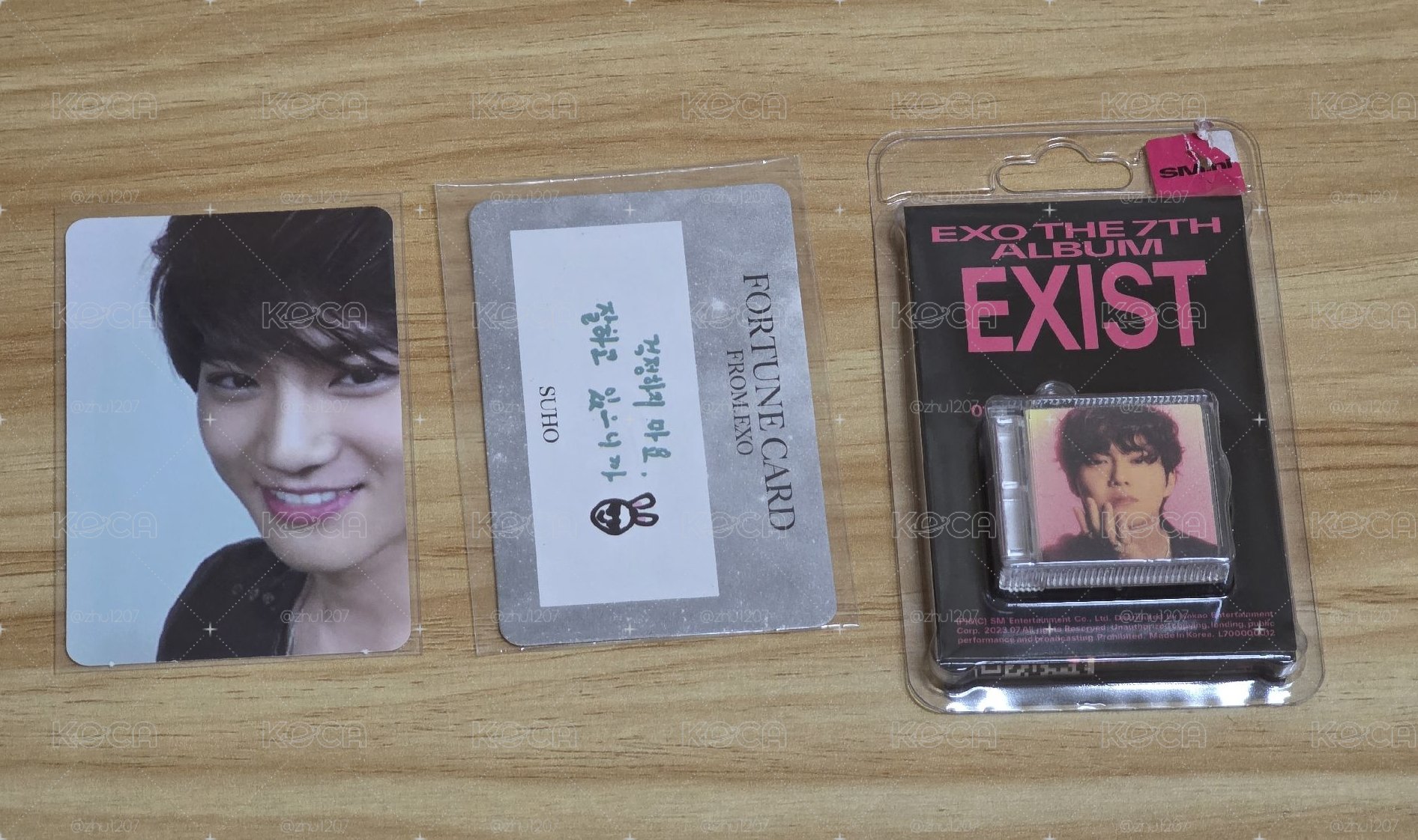 俊勉 solo Self-Portrait 專輯卡 & EXO 2023 FM 隨機卡 & Exist Smini 空專