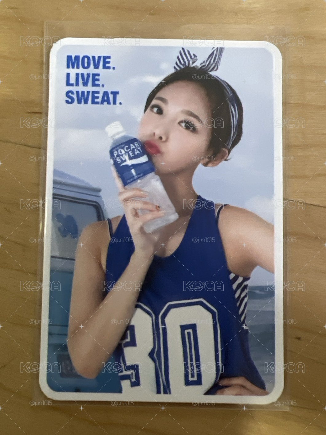  娜璉 POCARI SWEAT X TWICE 代言卡 