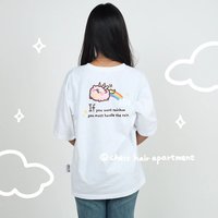 彩虹獨角獸捲捲刺繡T