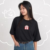 彩虹獨角獸捲捲刺繡T